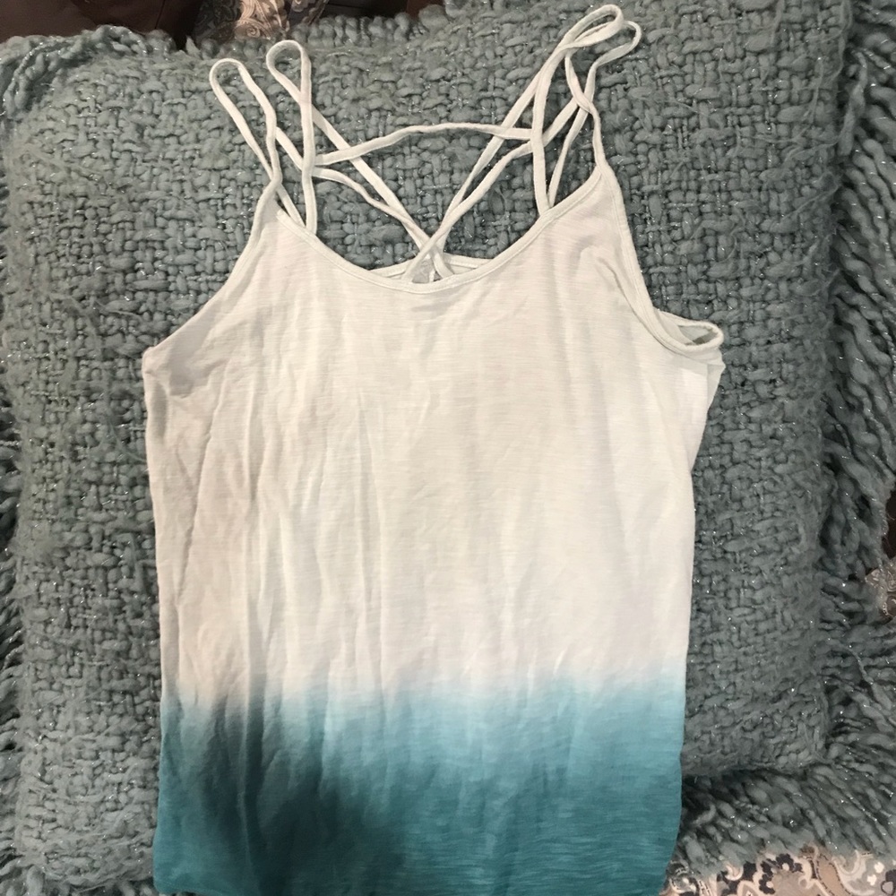 *PRICEDROP*Hollister ombre tank with strappy strap